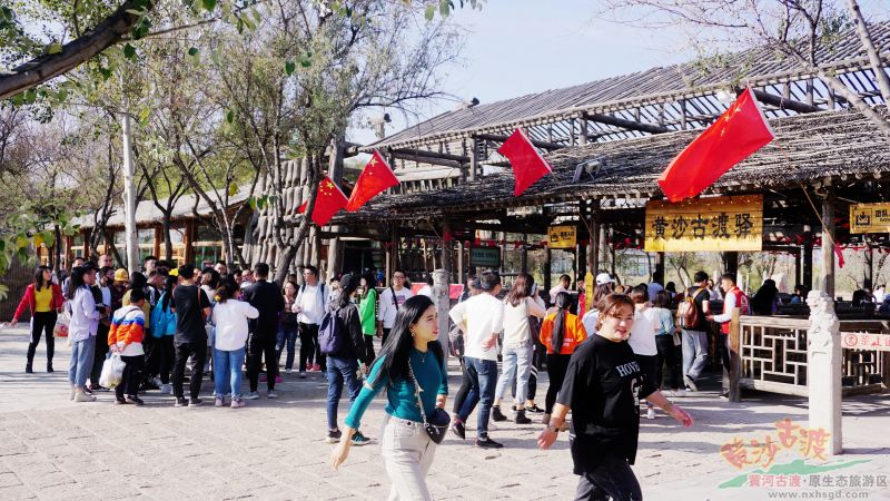 国庆最后一日，黄沙古渡景区依旧热闹